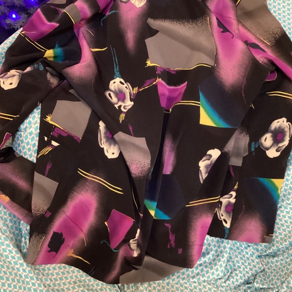 Vintage oversized large graphic blazer Brownstone Studio New York abstract flora - Picture 5 of 5